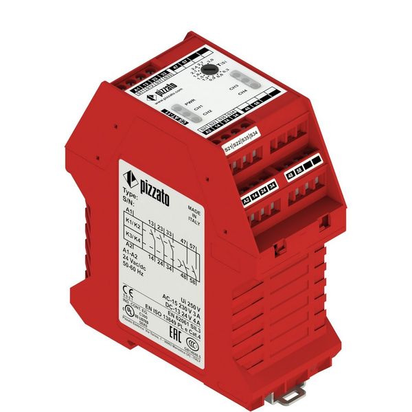 Safety module 3NO instantaneous 2NO re CS AT-14V230 image 1