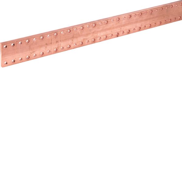 Copper rail quadro 80x10 L1750 mm image 1