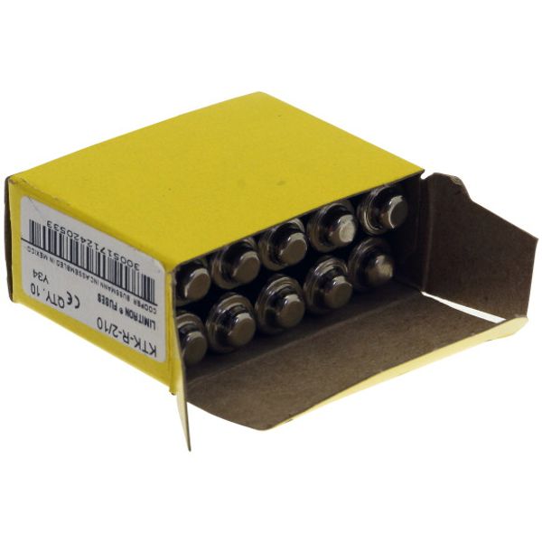 Fuse-link, LV, 0.2 A, AC 600 V, 10 x 38 mm, CC, UL, fast acting, rejection-type image 1