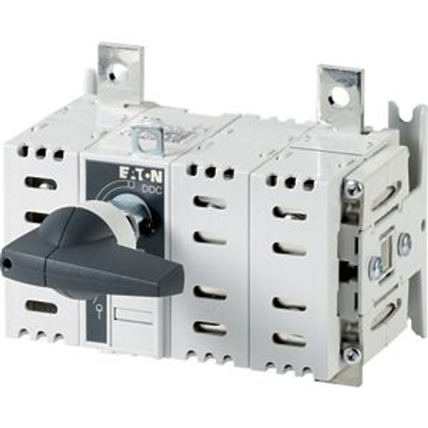 DC switch disconnector, 160 A, 2 pole, 2 N/O, 2 N/C, with grey knob, service distribution board mounting image 2