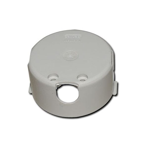 Contact protection box Ø 45 mm, flat, Integro module inserts, grey image 1