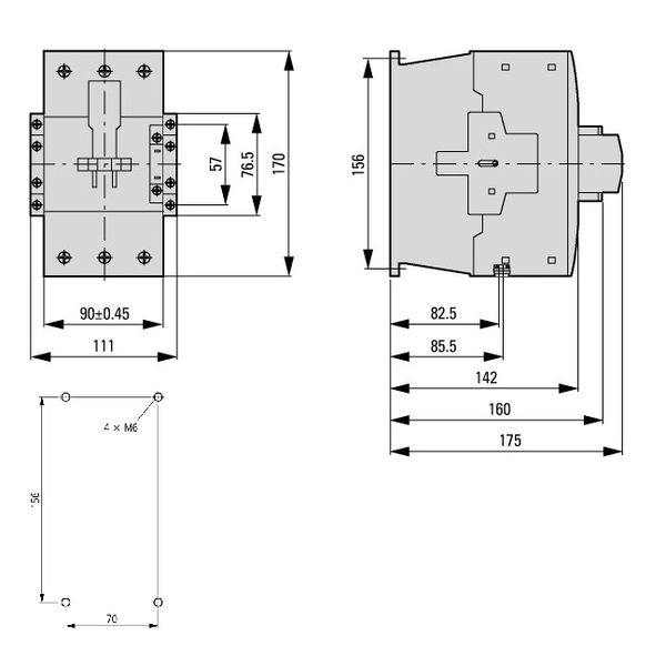 Contactor 45kW/400V/95A, coil 24VDC image 4