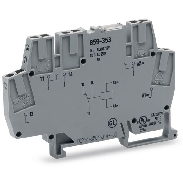 Relay module Nominal input voltage: 115 V AC/DC 1 changeover contact g image 4