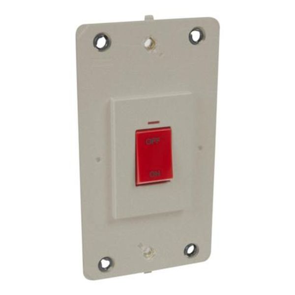 Arteor™ - Double pole switch - with neon - 45 A 250 V~ - 2-gang - Champagne image 1