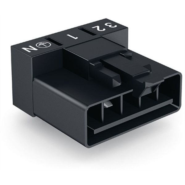 Plug for PCBs angled 5-pole black image 2