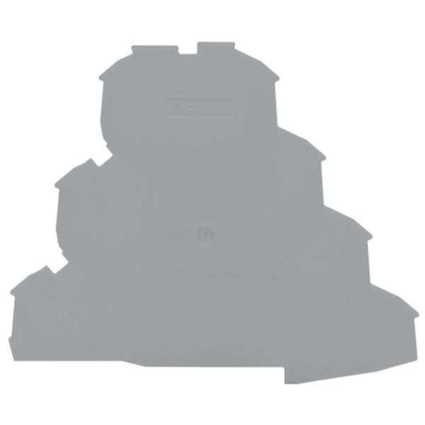 End and intermediate plate 1 mm thick gray image 4