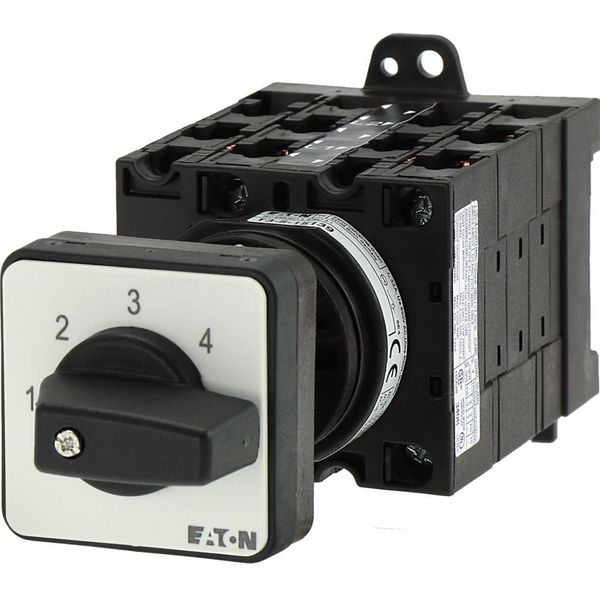 Step switches, T3, 32 A, rear mounting, 5 contact unit(s), Contacts: 10, 45 °, maintained, Without 0 (Off) position, 1-5, Design number 15139 image 18