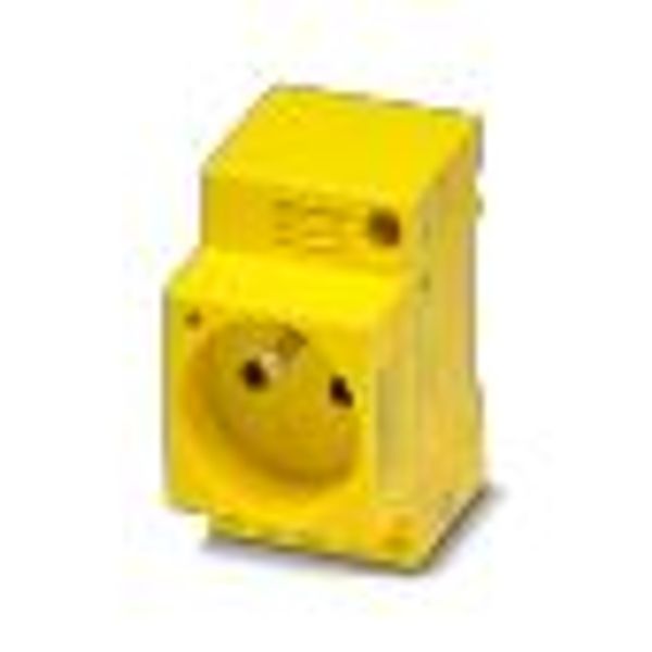 Socket outlet for distribution board Phoenix Contact EO-E/UT/SH/LED/YE 250V 6A AC image 2