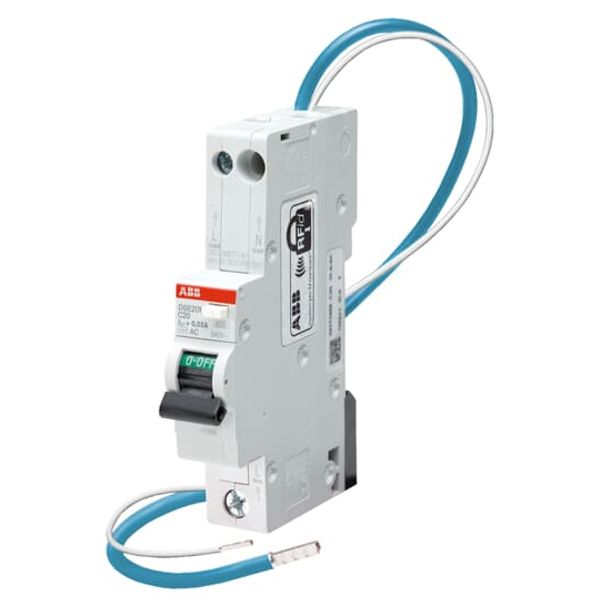 DSE201 B10 AC30 - N Blue Residual Current Circuit Breaker with Overcurrent Protection image 1