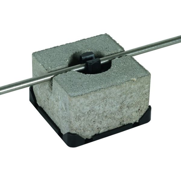 Roof cond. holder FB f. flat roofs w. block C35/45, single holder Rd 8 image 1