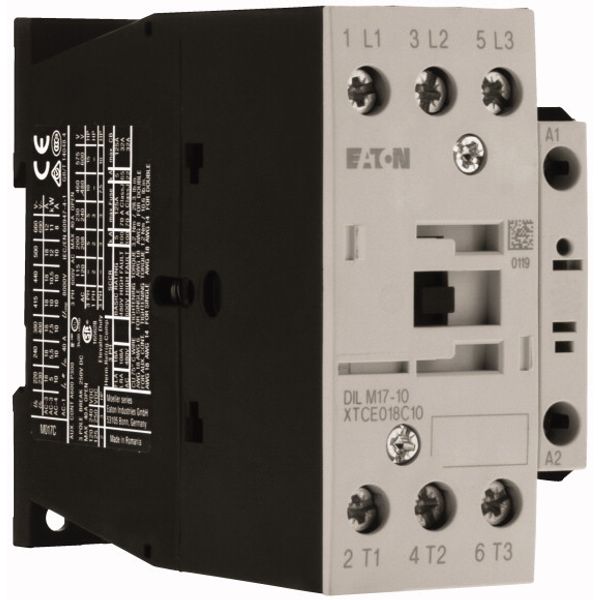 Contactor, 3 pole, 380 V 400 V 7.5 kW, 1 N/O, 400 V 50 Hz, 440 V 60 Hz, AC operation, Screw terminals image 4