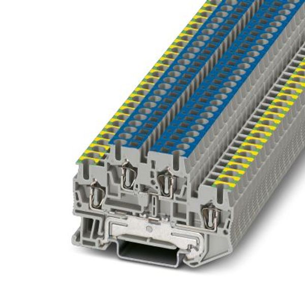 STTB 2,5-PE/N - Protective conductor double-level terminal block image 2