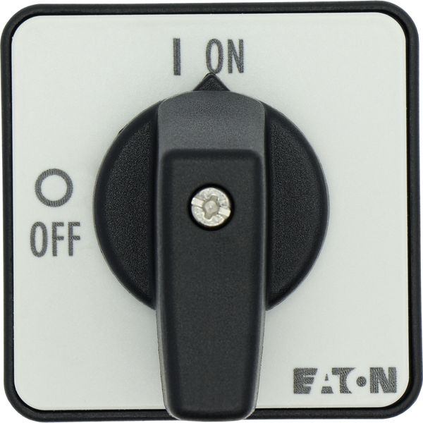 On-Off switch, T0, 20 A, flush mounting, 2 contact unit(s), 3 pole, with black thumb grip and front plate image 34
