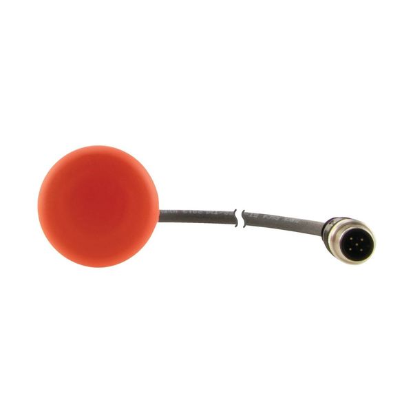 Emergency stop/emergency switching off pushbutton, Mushroom-shaped, 38 mm, Pull-to-release function, 2 NC, Cable (black) with M12A plug, 5 pole, 0.2 m image 6