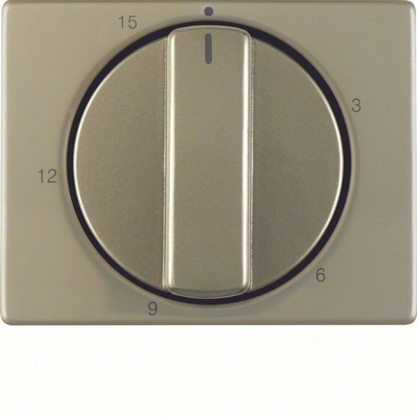 Centre plate for mechanical timer, arsys, light bronze matt, al. lacq. image 2