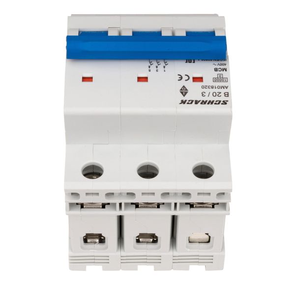 Miniature Circuit Breaker (MCB) AMPARO 10kA, B 20A, 3-pole image 4