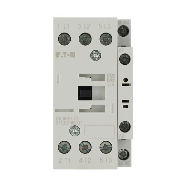 Contactor, 3 pole, 380 V 400 V 18.5 kW, 1 NC, 24 V 50 Hz, AC operation, Screw terminals image 12