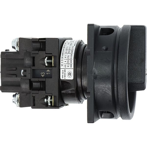Main switch, T0, 20 A, flush mounting, 1 contact unit(s), 2 pole, STOP function, With black rotary handle and locking ring, Lockable in the 0 (Off) po image 38