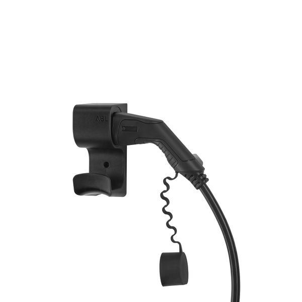 Charging cable holder with integrated Type 2 charging plug receptacle image 2