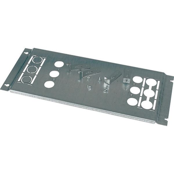 Mounting plate, +mounting kit, for NZM3, vertical, 4p, HxW=600x425mm image 2