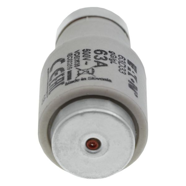 Fuse-link, LV, 63 A, AC 500 V, D3, gL/gG, IEC, time-delay image 15