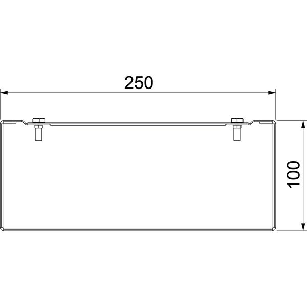 PLMR 1025 A2 Installation duct metal for outdoor applications 2000x250x100 image 2