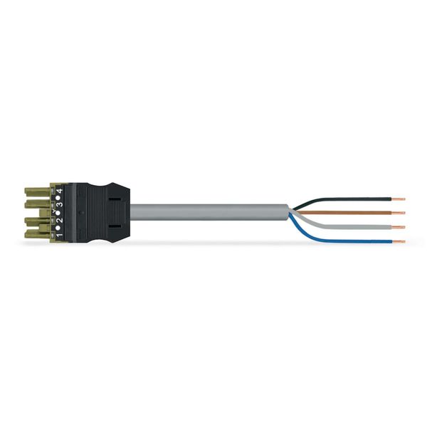 pre-assembled connecting cable B2ca Socket/open-ended light green image 1