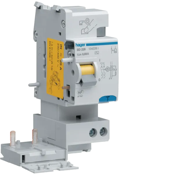 Diff block. 2P 63A sel. 100mA AC 2M image 1