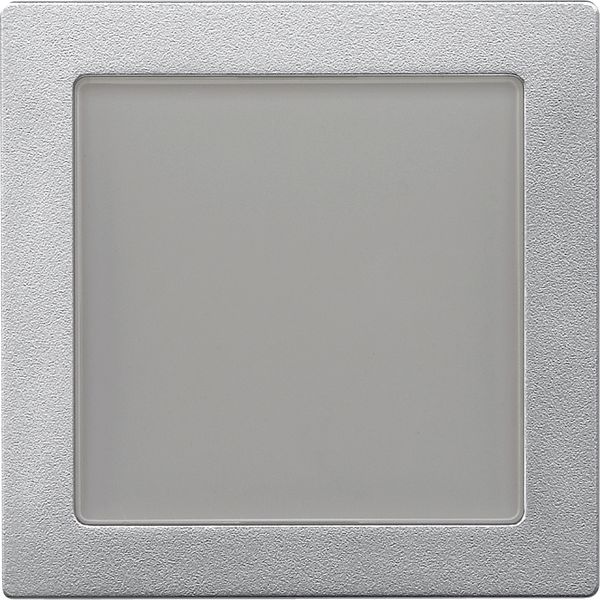 Central plate with window, aluminium, System M image 4
