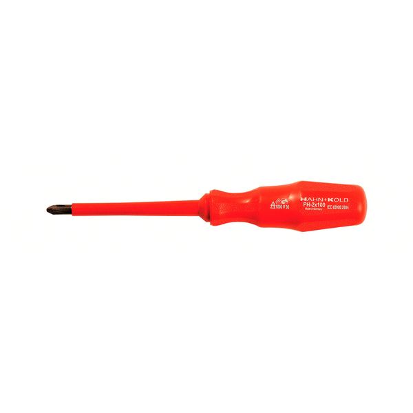 Electrician's screw driver VDE-PH-size 2x100mm, insulated image 1