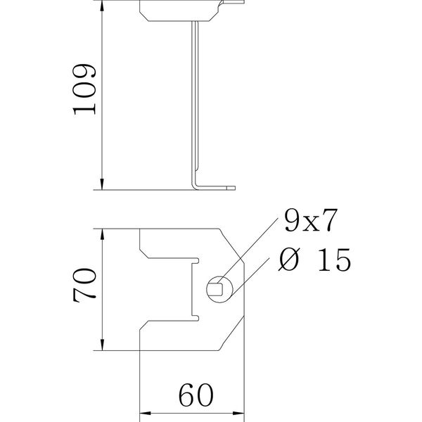 DST110 BKRS FS Cover support for BKS fittings cover 110x70 image 2