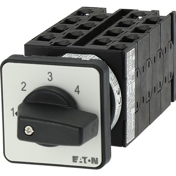 Step switches, T0, 20 A, flush mounting, 8 contact unit(s), Contacts: 16, 45 °, maintained, Without 0 (Off) position, 1-4, Design number 8477 image 5