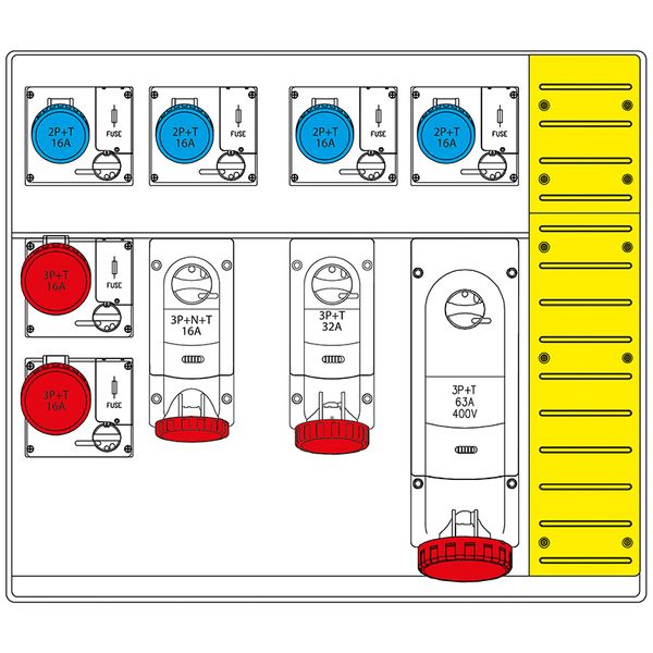 PLUG 16A 3P+N+E 6h IP66/IP67/IP69 image 1