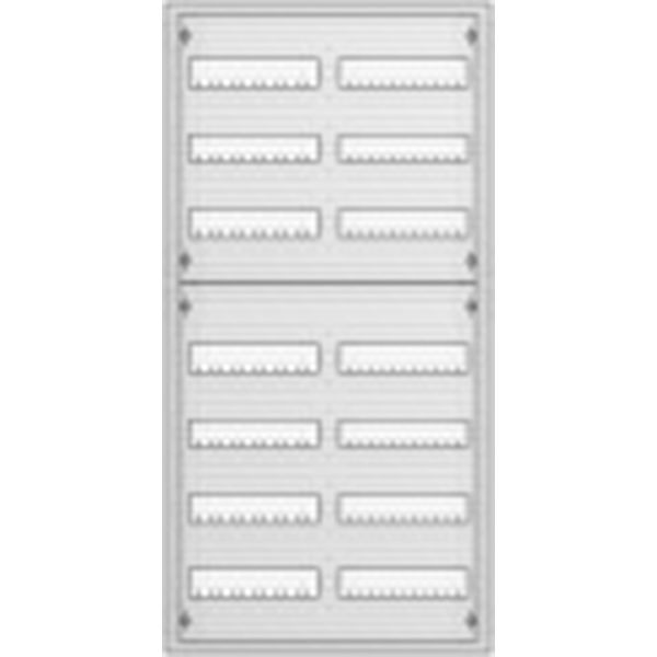 U72 U Compact distribution board, Flush-mounted, 168 SU, Isolated, IP31, Field Width: 2, Number of Rows: 7, 1134 mm x 560 mm x 120 mm image 1
