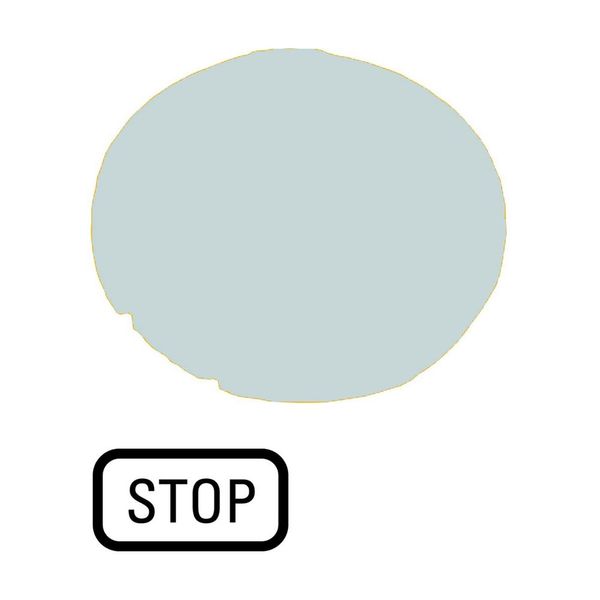 Button lens, flat white, STOP image 3