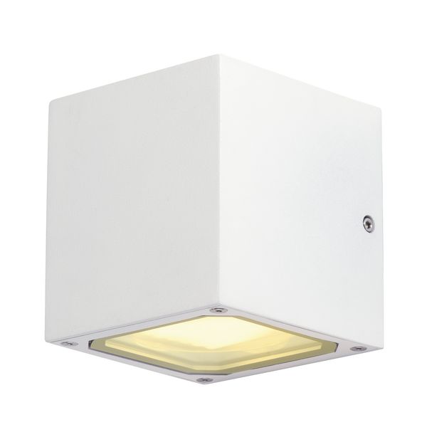 SITRA CUBE wall lamp, GX53, max. 2x9W, aluminium, white image 1