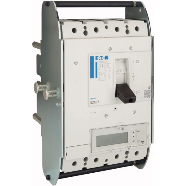 NZM3 PXR25 circuit breaker - integrated energy measurement class 1, 630A, 4p, variable, withdrawable unit image 5