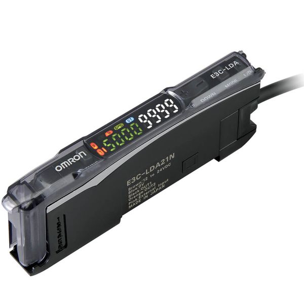 Photoelectric sensor, laser amplifier, 2 outputs, 1 input, DC, NPN, 2 image 1