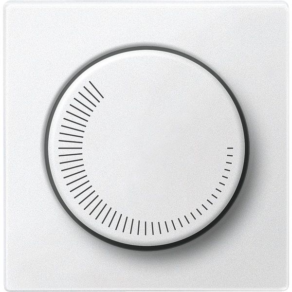 Central plate for speed controller, polar white, system M image 1