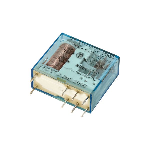 PCB/Plug-in Rel. 5mm.pinning 1CO 16A/6VDC/SEN/AgCdO (40.61.7.006.0000) image 5