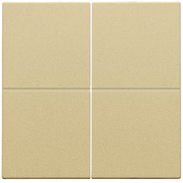 Finishing set for fourfold electronic switch or push button, gold coat image 1