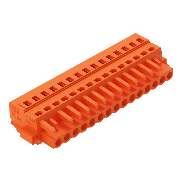 1-conductor female connector CAGE CLAMP® 2.5 mm² orange image 1