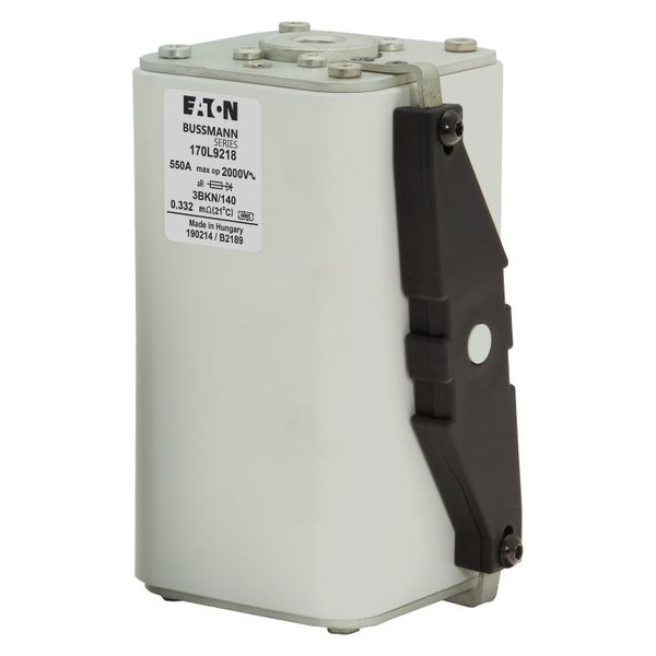 Fuse-link, high speed, 550 A, AC 2000 V, Size 3, 74 x 90 x 143 mm, aR, IEC, single indicator image 12