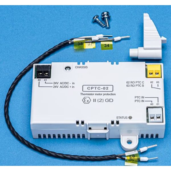 ATEX-certified thermistor protection module with external +24V CPTC-02 (ref. doc 3AXD10001243391) image 1