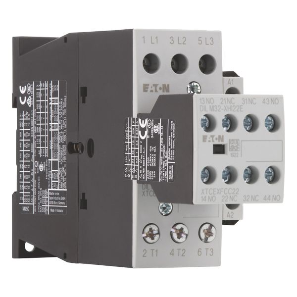 Contactor, 380 V 400 V 11 kW, 2 N/O, 2 NC, 230 V 50 Hz, 240 V 60 Hz, AC operation, Screw terminals image 8