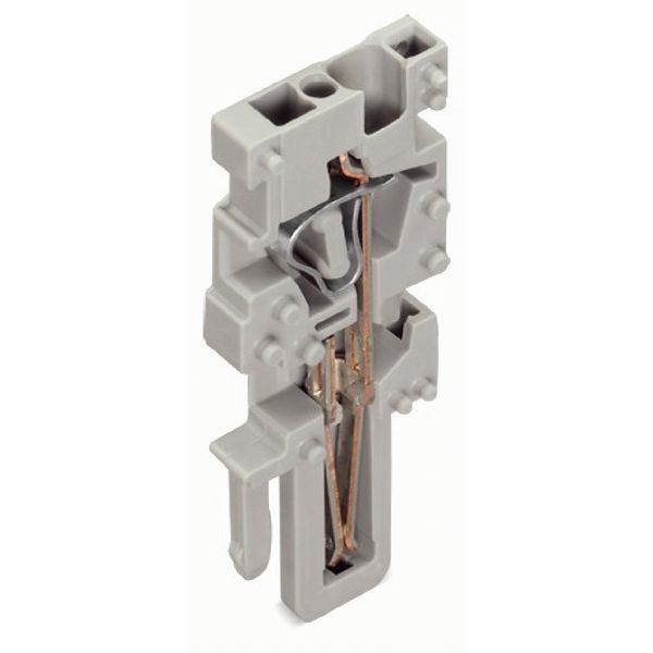 End module for 1-conductor female connector CAGE CLAMP® 4 mm² gray image 1