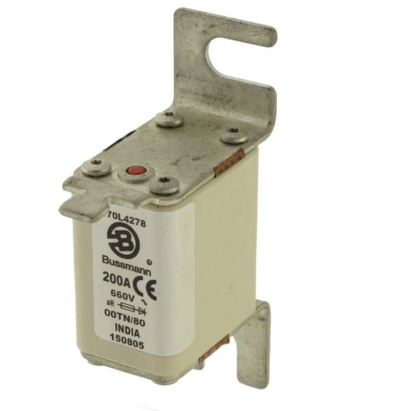 Fuse-link, high speed, 200 A, AC 660 V, Size 00, 30 x 67 x 100 mm, aR, IEC, single indicator image 4