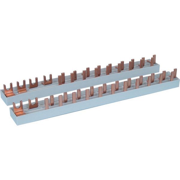 Phase busbar, 2-phases, 10qmm, fork connector+pin, 13SU image 3