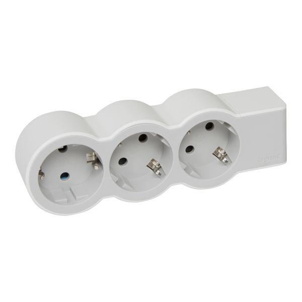 MOES STD SCH 3X2P+E WITHOUT CABLE WHITE/GREY image 5