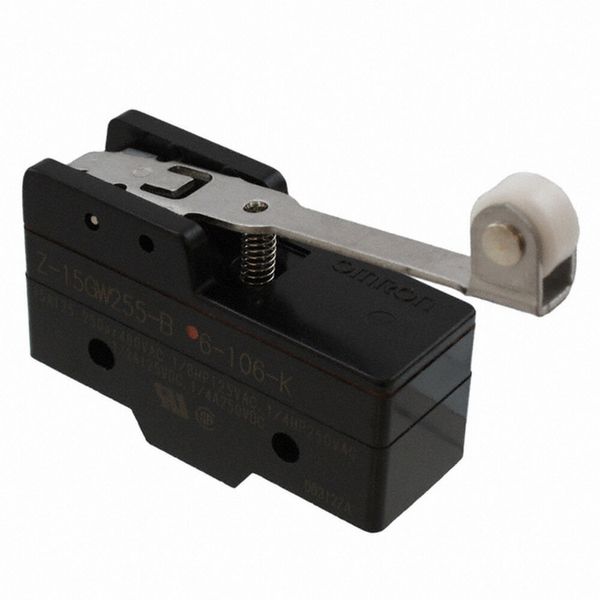 General purpose basic switch, hinge roller lever, SPDT, 15A, drip-proo image 3